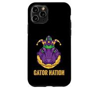 Gator Mardi Gras Alligator Jester Mardigator Costume Case for iPhone 11 Pro
