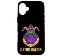 Gator Mardi Gras Alligator Jester Mardigator Costume Case for iPhone 16 Plus