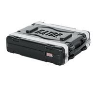 Gator Molded PE 2U 14.25 inch Deep Rack Case with Front / Rear Rails