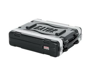 Gator Molded PE 2U 14.25 inch Deep Rack Case with Front / Rear Rails