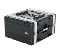 Gator Molded PE 6U 19.25 inch Deep Rack Case with Front / Rear Rails and Locking