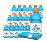 Gatorade Cool Blue Zero Thirst Quencher Electrolyte Enhanced Sports Drink 12 fl oz Plastic Bottles 18 Pack