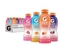 Gatorade Fit Electrolyte Beverage, Healthy Real Hydration, New 2.0 4 Flavor Variety Pack, 16.9.oz Bottles (12 Pack)