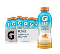 Gatorade G Fit Electrolyte Beverage, Healthy Real Hydration, Tropical Mango, 16.9.oz Bottles (12 Pack)