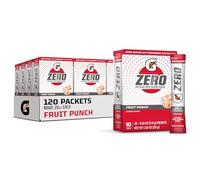Gatorade G Zero Powder, Fruit Punch, 0.10oz Packets, Makes 20 ounces (120 Pack)