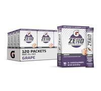 Gatorade G Zero Powder, Grape, 0.10oz Packets, Makes 20 ounces (120 Pack)