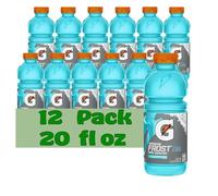 Gatorade Glacier Freeze Thirst Quencher Electrolyte Enhanced Sports Drink 20 fl oz Plastic Bottle 12 Pack