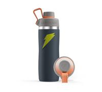 Gatorade 'Overtime' 22oz Stainless Steel Water Bottle, Twist Cap, Grey/Neon Yellow