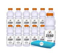 Gatorade Zero Glacier Cherry Thirst Quencher Electrolyte Enhanced Sports Drink 20 fl oz Plastic Bottle 12 Pack