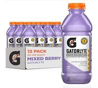 Gatorlyte Fast Rehydration Electrolyte Drink, Mixed Fruit, 20 Ounce Bottles (Pack of 12)