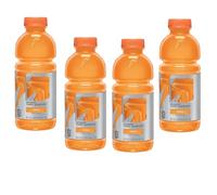 Gatorradde Cool Blue,Fruit Punch,Orange,Lemon Lime,Grape,Frost Cherry Flavoured Drink Bottles 591ml - Refreshing and Hydrating Drinks (4 x Bottles, Orange Drink 591ml)