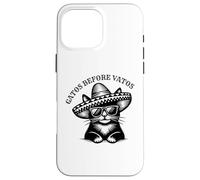 Gatos Before Vatos Womens Funny Kitten Lovers Spanish Joke Case for iPhone 16 Pro Max