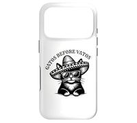 Gatos Before Vatos Womens Funny Kitten Lovers Spanish Joke Case for iPhone 17 Pro