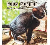 Gatos cagando calendario 2026: planificador mensual anual, regalos divertidos para amantes de los Gatos para hombres y mujeres