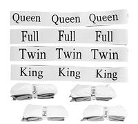 Gatphy 24 Pcs Bed Sheet Organizer Storage Bedroom Storage Labels Elastic Bed Sheet Straps King Twin Full Queen Bed Sheet Storage Bands for Organizing Closet Wardrobe (24 PCS Black)