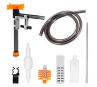 Gatphy 3-in-1 Aquarium Cleaner with 3 Replacement Heads, Aquarium Suction Substrate Cleaning Multi-Angle Rotation Siphon Principle Aquarium Water Change Waste Water Extraction Cleaning (44 + 163 cm)