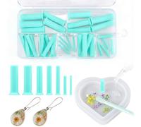 Gatphy 35Pcs Resin Hole Maker Set Silicone Punch Plugs 7 Sizes Epoxy Casting Tools No Drill Required for DIY Jewellery Pendants Earring Moulds Keychain Crafting Accessories, 2/3/4/5/6/7/8mm