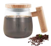 Gatphy 400ml Self Stirring Mug with Handle and Lid, Electric Mixing Cup Self Stirring Coffee Mug High Speed Electric Mixing Coffee Mug Portable Self Stirring Cup for Coffee Milk Protein Powder(Clear)