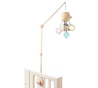 Gatphy Baby Mobile Crib Holder Wooden Mobile Hanger Arm 360° Rotatable Baby Bed Bell Holder with Anti Slip Attachment Crib Hanging Arm for Cribs Nursery Décor Accessories