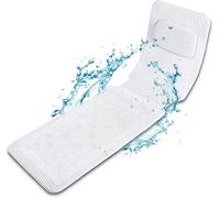 Gatphy Full Body Bath Pillow for Bathtub Waterproof Bath Pillows for Head and Neck Bathtub Pillow Mat with 30 Non-Slip Suction Cups 4D Mesh Full Body Bathtub Cushion for Neck Back Support 125x36cm