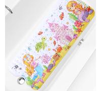 Gatphy Kids Bath Mat Non Slip Shower Mat, 100x40cm Extra Long Cartoon Baby Bathtub Mats Anti Mould Shower Tub Mats with Suction Cups Machine Washable Bathtub Pad for Baby Children Elderly(Style2)