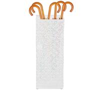 Gatphy Metal Umbrella Holder, Square Umbrella Stand Holder Multipurpose Umbrellas Storage Stand Walking Sticks Holders for Umbrellas Cane Entryway Home Hotel (White3)