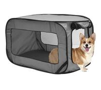 Gatphy Pop Up Dog Playpen Foldable Portable Pet Playpen Oxford Cloth Pop Up Crate Dog Travel Playpen with Storage Bag for Small/Medium Dogs Puppy Cats 93x52x52cm
