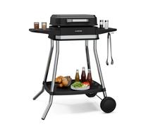 Klarstein Gatsby Electric Grill 3050W - Indoor & Outdoor BBQ, Smokeless EasyGrill Concept, Non-Stick Plate, Up to 240°C, Stand with Side Tables, Quick Heat-Up