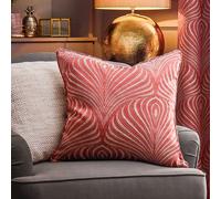 Gatsby Jacquard Polyester Filled Cushion Paoletti Terracotta 50cm x 50cm