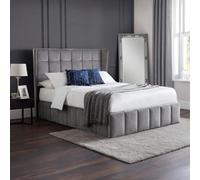 Gatsby Ottoman Storage Bed - Light Grey Fabric - Sizes Available