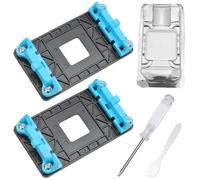 GATSUZG 2 Pack for AMD CPU Backplate & Radiator Fan Mount Bracket for AM2/AM2+/AM3/AM3+/FM1/FM2, ABS Plastic Base for Secure Cooling, with Screwdriver, Mini Scraper, CPU Cover