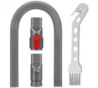 GATSUZG Dryer Vent Cleaner Kit for Dyson V7 V8 V10 V11 V12 V15 Gen5 Vacuum Cleaners, 85cm/2.8ft Extra Long Flat Nozzle Extension Nozzle Accessory for Cleaning, with Trigger Lock, Brush