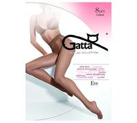 Gatta Eve 8den Women's Fine Tights Elegant Thin Transparent Silk Matt - Black - S