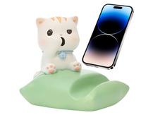 Gatto Delle Gate | Cute Cat Decorative Mobile Phone Holder, Resin Ornaments with Short Term Release Bracket Based Sled