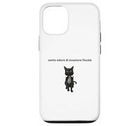 Gatto elegante con una battuta sull'evasione fiscale Case for iPhone 12/12 Pro