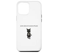 Gatto elegante con una battuta sull'evasione fiscale Case for iPhone 12 Pro Max