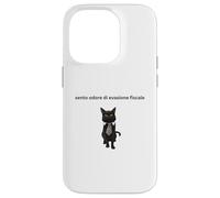 Gatto elegante con una battuta sull'evasione fiscale Case for iPhone 14 Pro