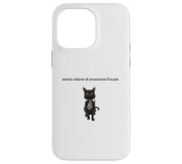 Gatto elegante con una battuta sull'evasione fiscale Case for iPhone 14 Pro Max