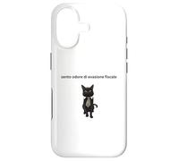 Gatto elegante con una battuta sull'evasione fiscale Case for iPhone 17