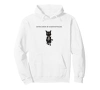 Gatto elegante con una battuta sull'evasione fiscale Pullover Hoodie