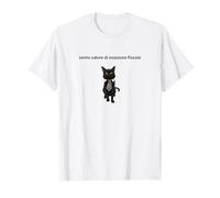 Gatto Elegante con UNA Battuta sull'evasione fiscale T-Shirt