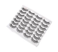 Gatuida 1 Box Curl Natural False Eyelashes Handmade Polished Black Stem Cosmetic Accessories for Female Makeup Daily Party Use