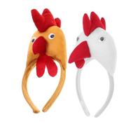 Gatuida 1 Pair Cartoon Chicken Headbands for Adults Funny Rooster Hair Accessories for Party Cosplay Festivals Fit for All Hair Styles