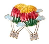 Gatuida 1 Pair Colorful Hot Air Balloon Earrings for Women Rhinestone Studs Adorable Cartoon Design for Showcasing Style and Charm Decorative Tiny Studs for Any Outfit
