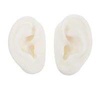 Gatuida 1 Pair Silicone Ear Model Reusable Fake Ear for Jewelry Display Acupuncture Practice and Teaching for Beauty Shops and Education Internal Structure for Observation