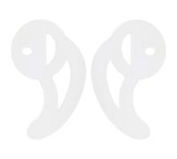 Gatuida 1 Pair Silicone Ear Mold Replacement Tips for Acoustic Coil Tube Earpiece Comfortable Fin Design for Enhanced Sound Clarity Compatible with Audio Kits Durable and Material Small