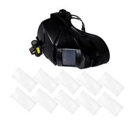 Gatuida 1 Set Automatic Darkening Welder Mask with Headlamp Enhanced Safety Welding Helmet for Low Light Conditions Includes Protective Sheets for Comprehensive Face and Neck Protection