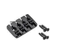Gatuida 1 Set Bass Guitar Metal Bridge Saddle Height Lightweight Design for Precision Pitch Replacement for Broken Old Bridges Easy to Use and Durable