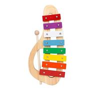 Gatuida 1 Set Colorful Note Wooden Percussion Piano for Safe Early Education Musical Bright and Odorless Design Enhances Music Perception