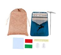 Gatuida 1 Set Creative Key Thumb Kalimba Piano Educational Musical Instrument for Beginners Safe Convenient Finger Piano Gem Blue Design for Music Lovers